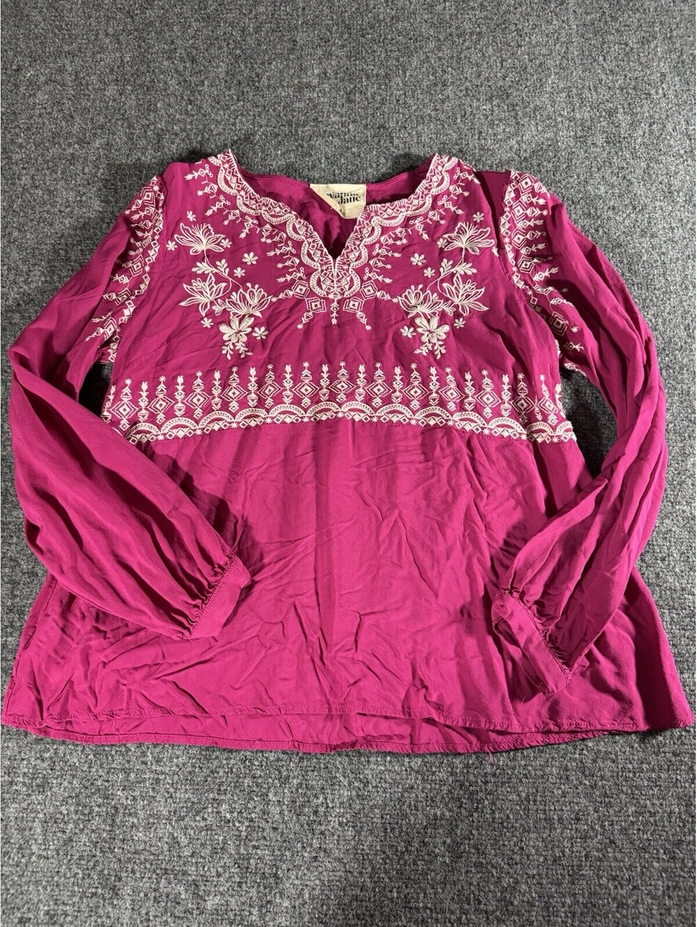 Savannah Jane Pink Boho Top Size M